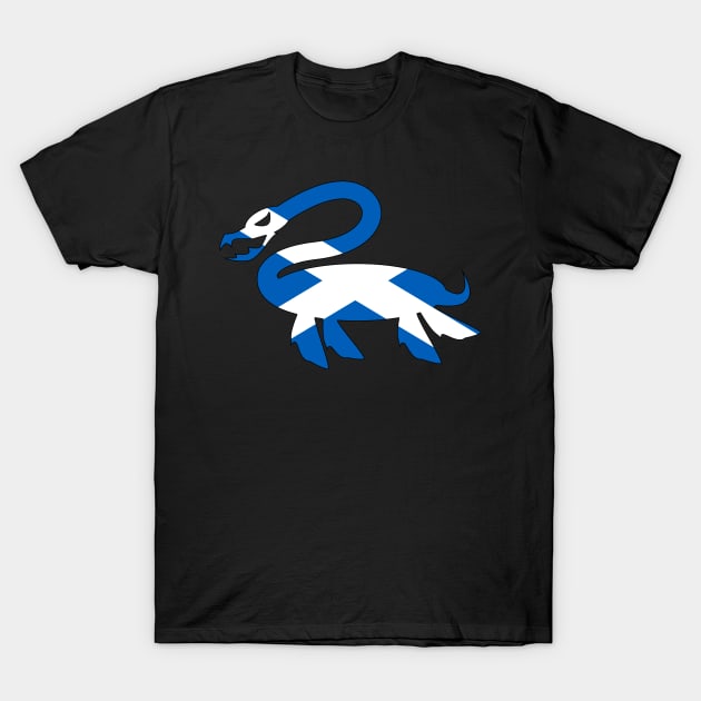 Nessie Flag T-Shirt by Wickedcartoons